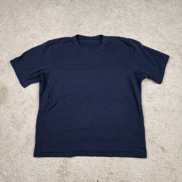 Lululemon Vent Tech Shirt Blue Short Sleeve T-Shirt Men's Size Large workout USL - Picture 1 of 5